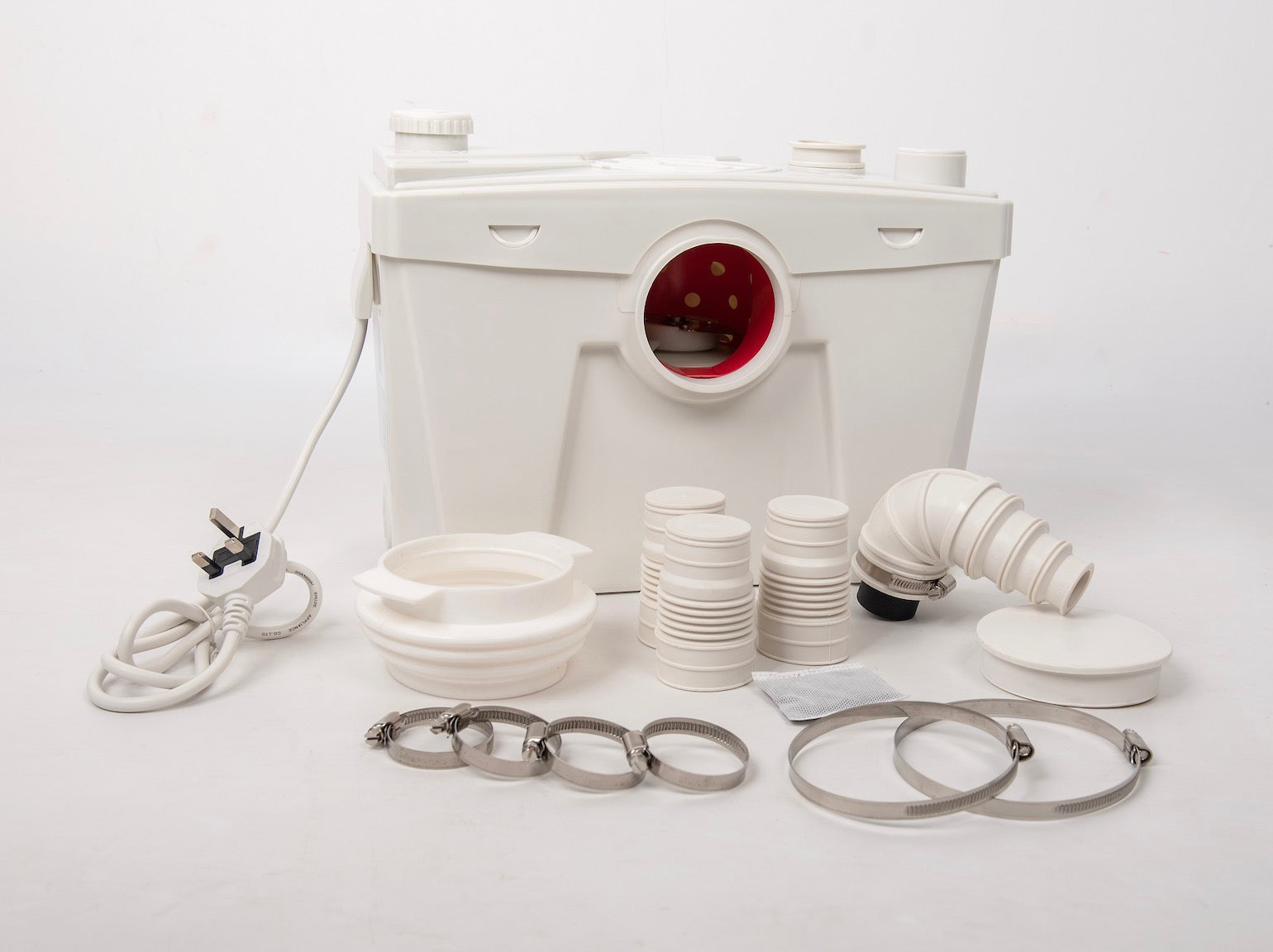 Slim Robust 500w Macerator Pump 4 Inlets WC Shower & Basin