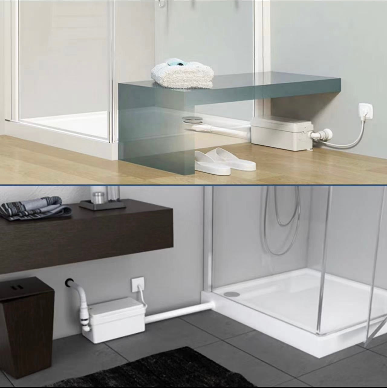 300 Watts Elite Macerator Lifting Station 3 Inlets Sink Shower & Bidet