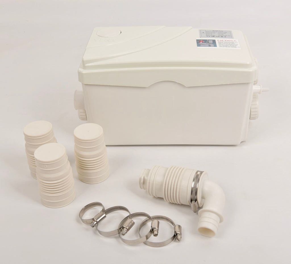300 Watts Elite Macerator Lifting Station 3 Inlets Sink Shower & Bidet